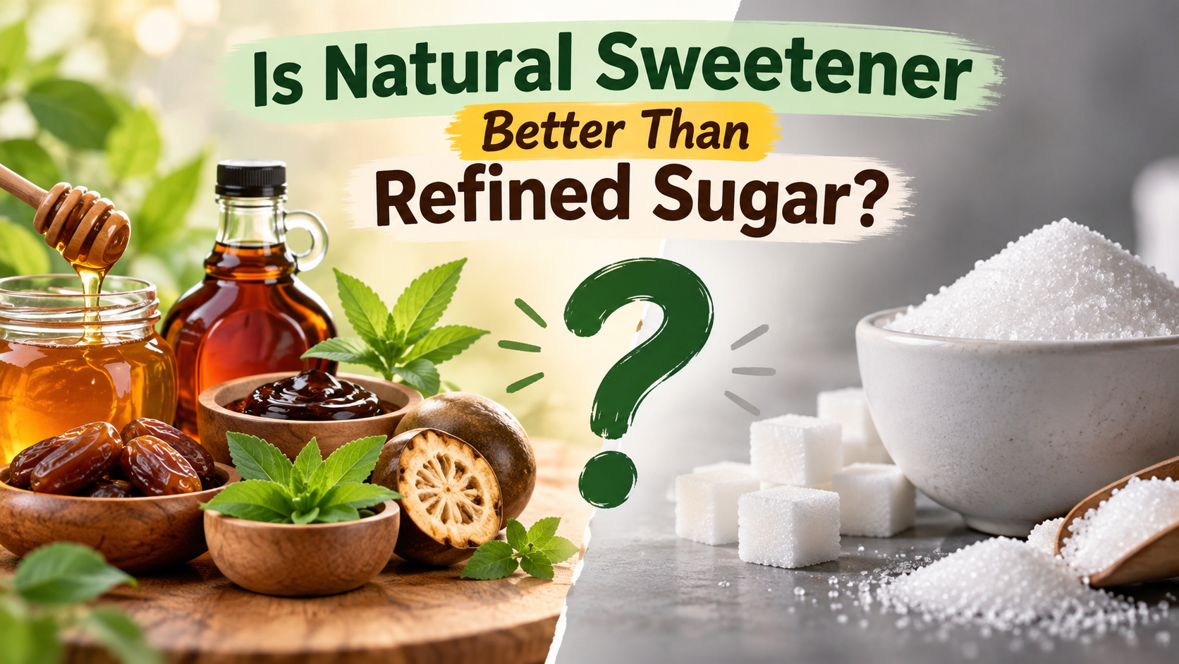 Is Natural Sweetener Better Than Refined Sugar