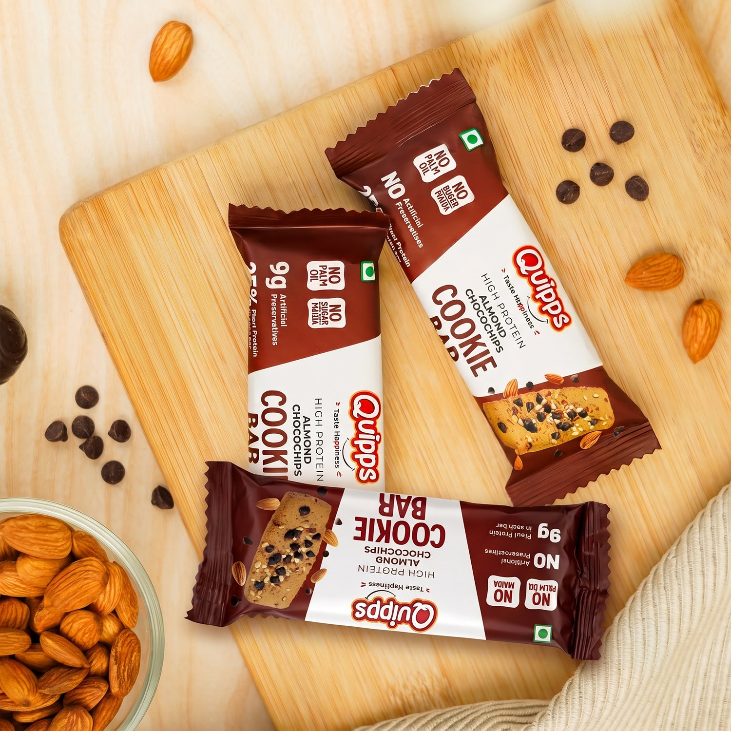 High Protein Cookie Bar - Almond-Choco chips (35gm)