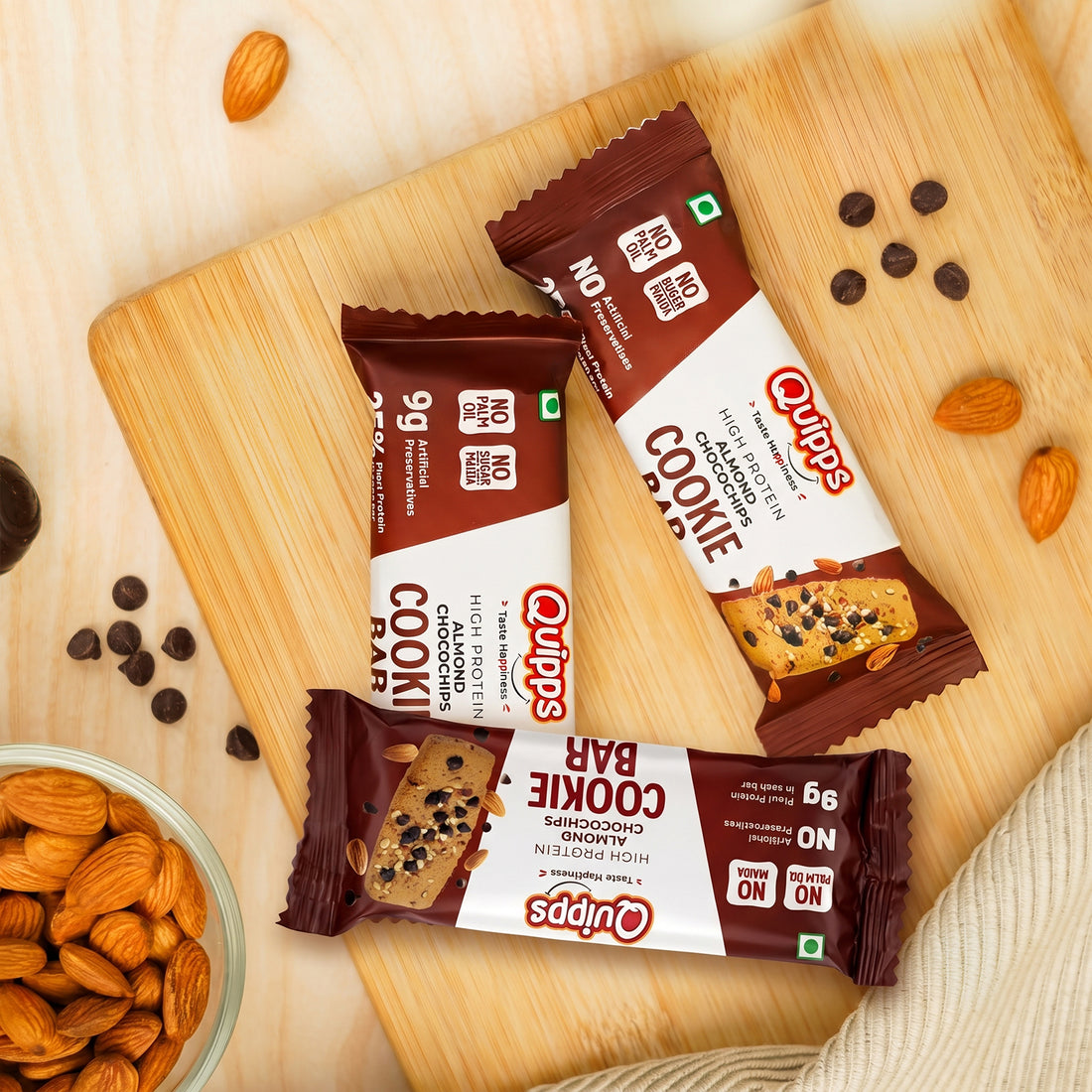 High Protein Cookie Bar - Almond-Choco chips (35gm)