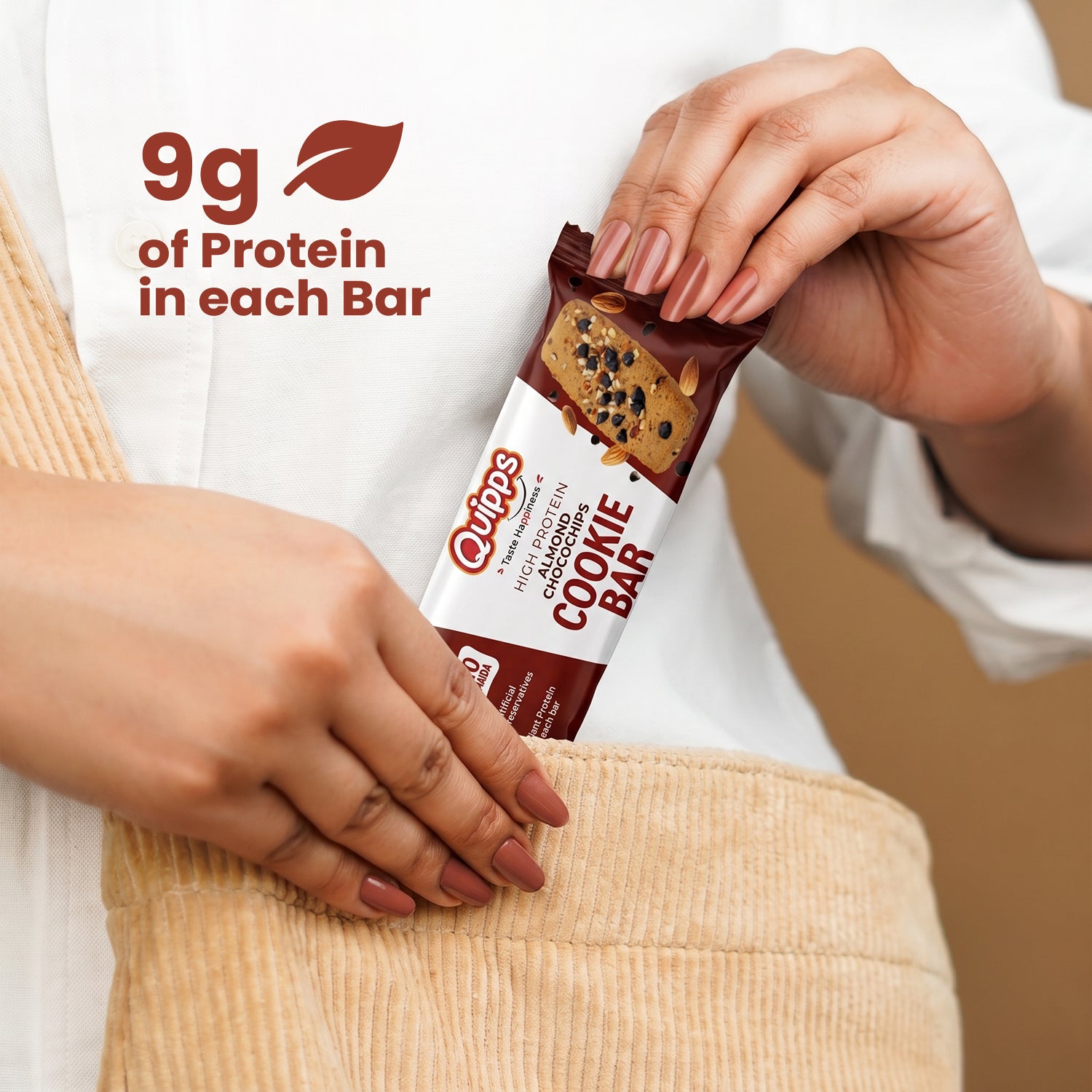 High Protein Cookie Bar - Almond-Choco chips (35gm)