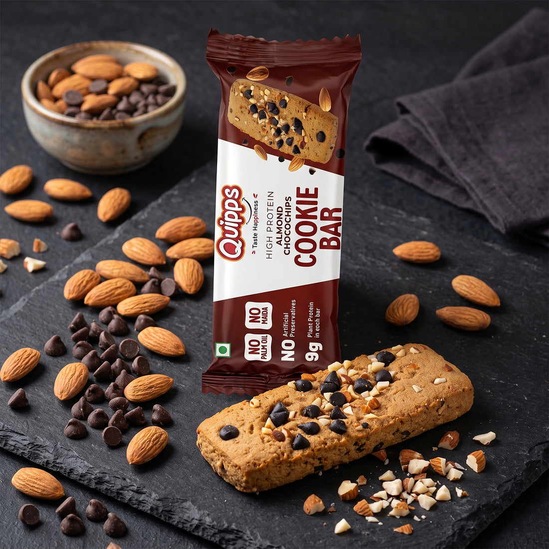 High Protein Cookie Bar - Almond-Choco chips (35gm)