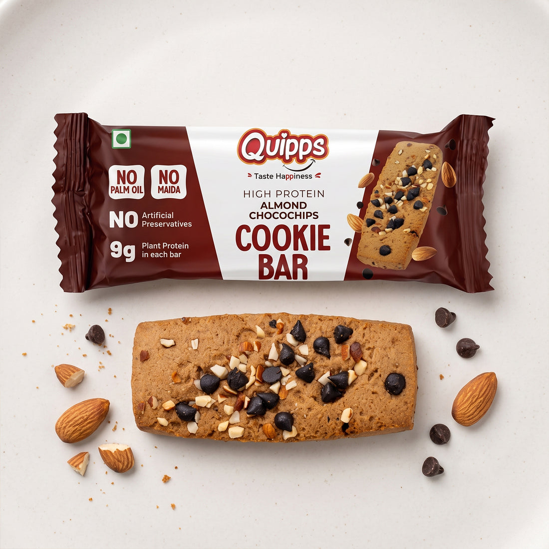 High Protein Cookie Bar - Almond-Choco chips (35gm)