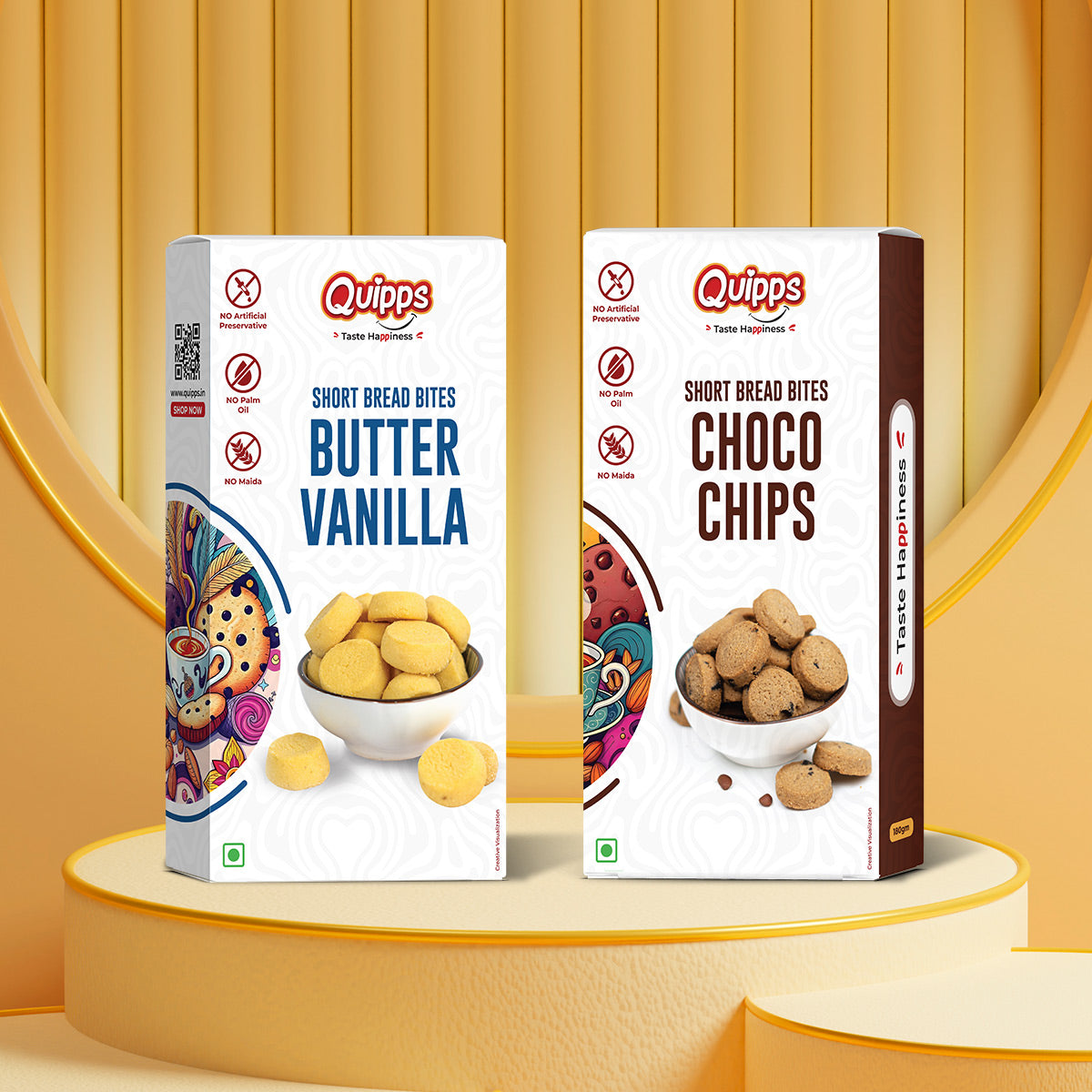 Cookies box - Choco Chips + Butter Vanila (PACK OF 2)