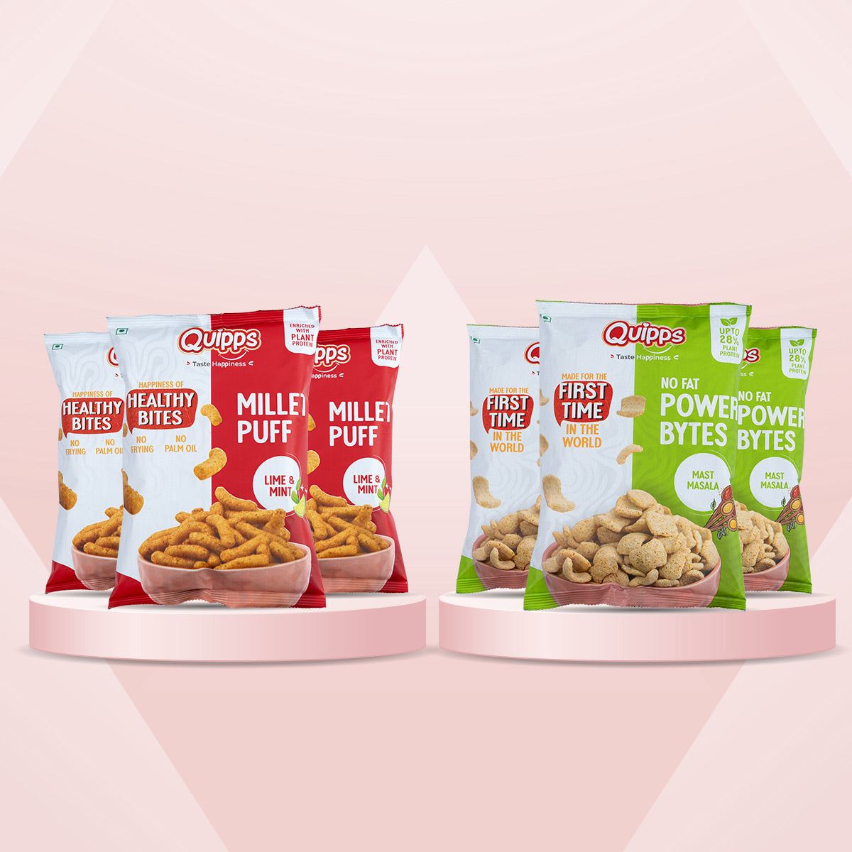 Millet Puff (Lime & Mint) + Power Byte (Mast Masala) - (PACK OF 6)