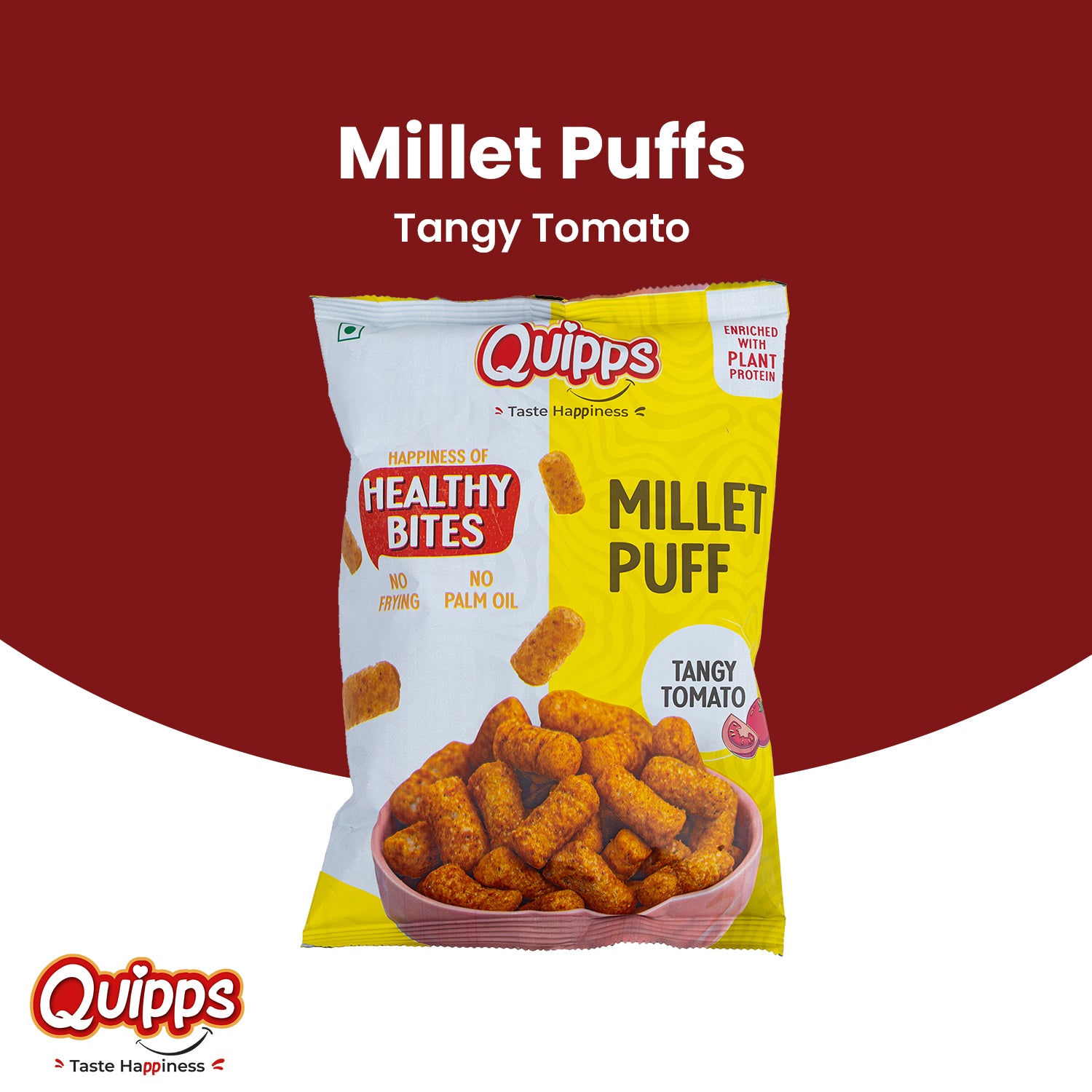 Quipps Millet Puffs Tangy Tomato