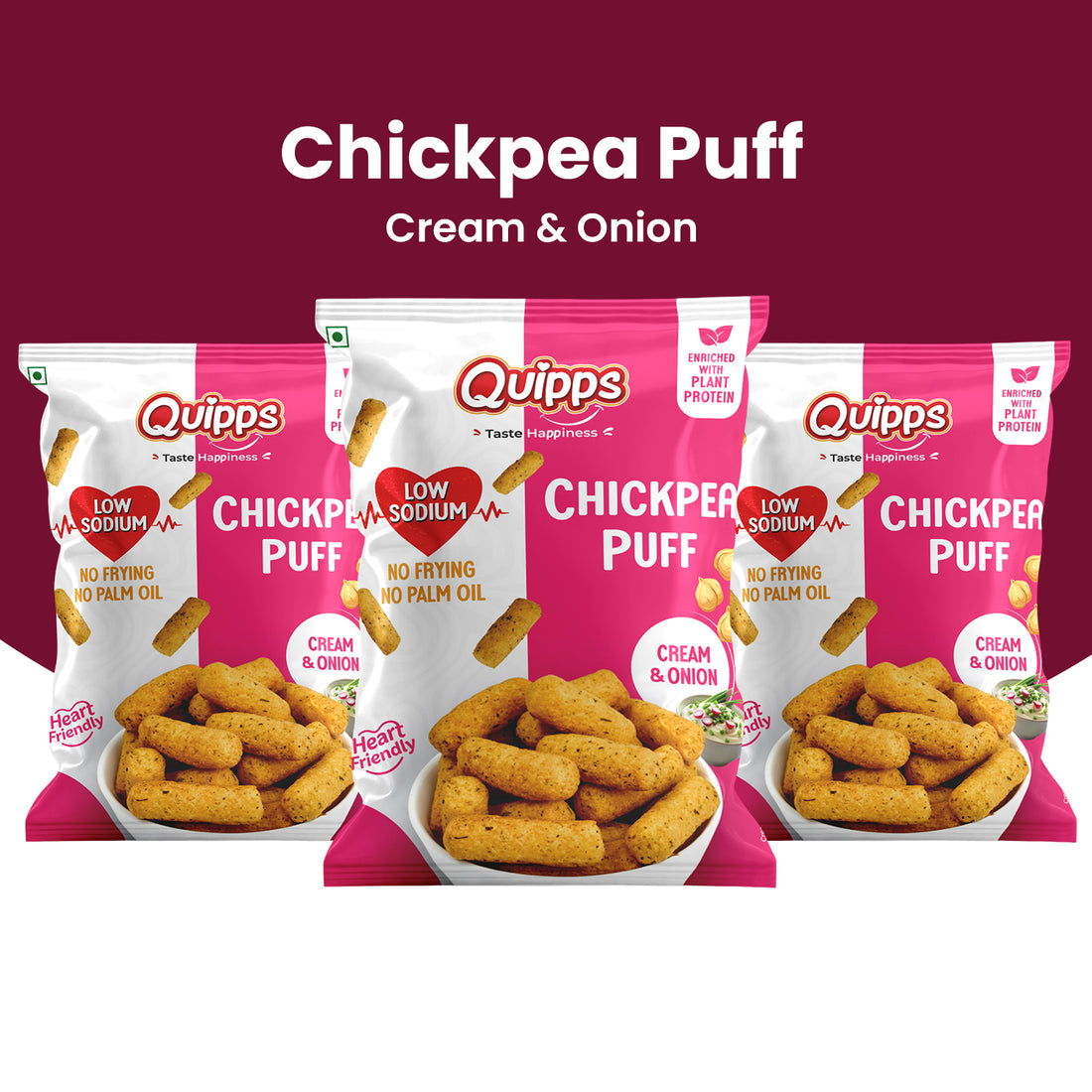 Low sodium Chickpea Puffs