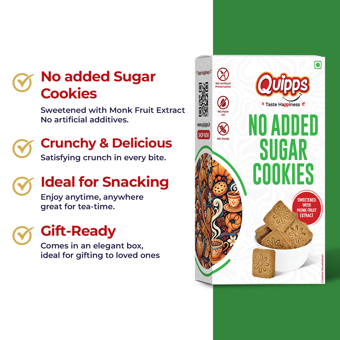 Sugar-Free Cookies with Monk Fruit Extract