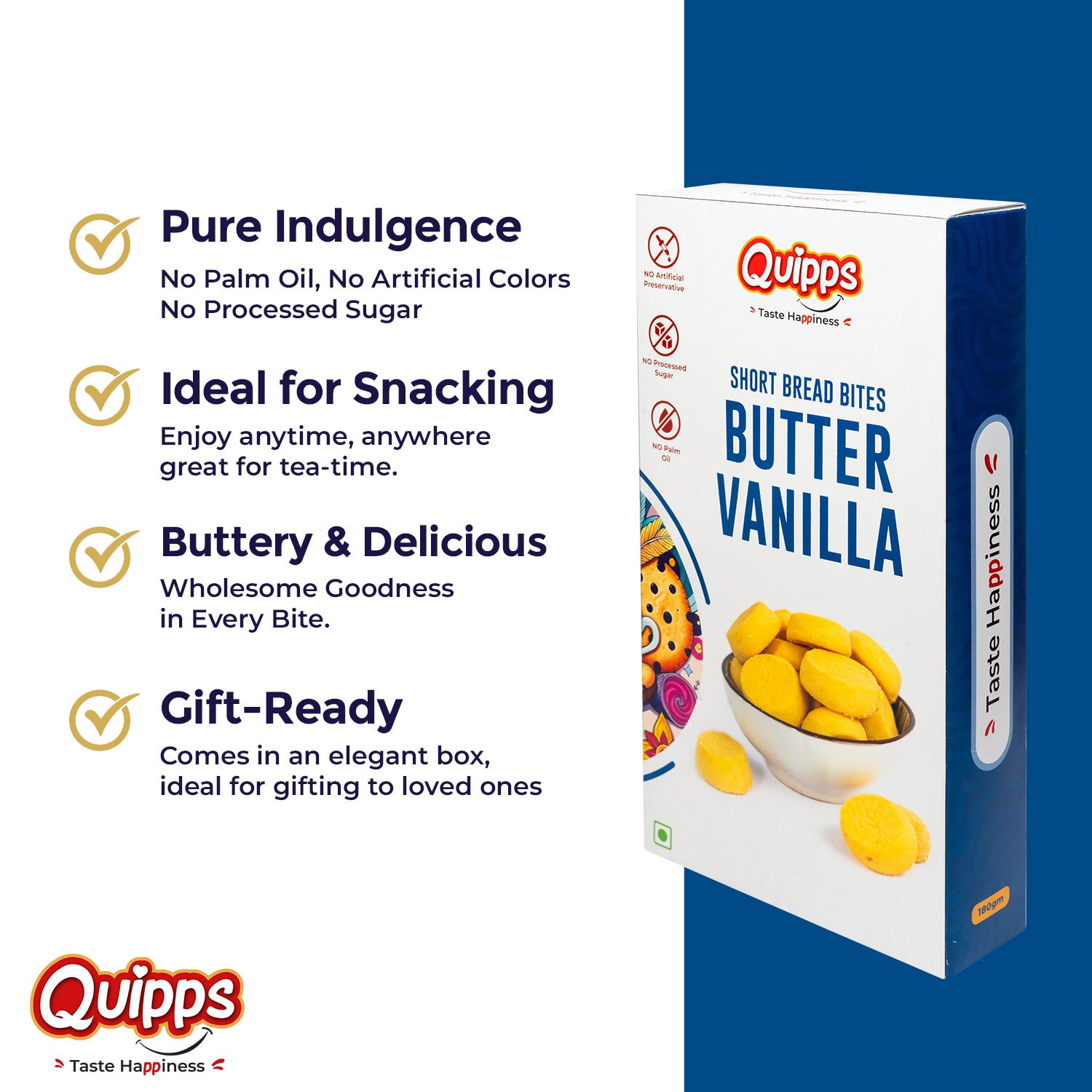 SHORT BREAD BITES BUTTER VANILLA