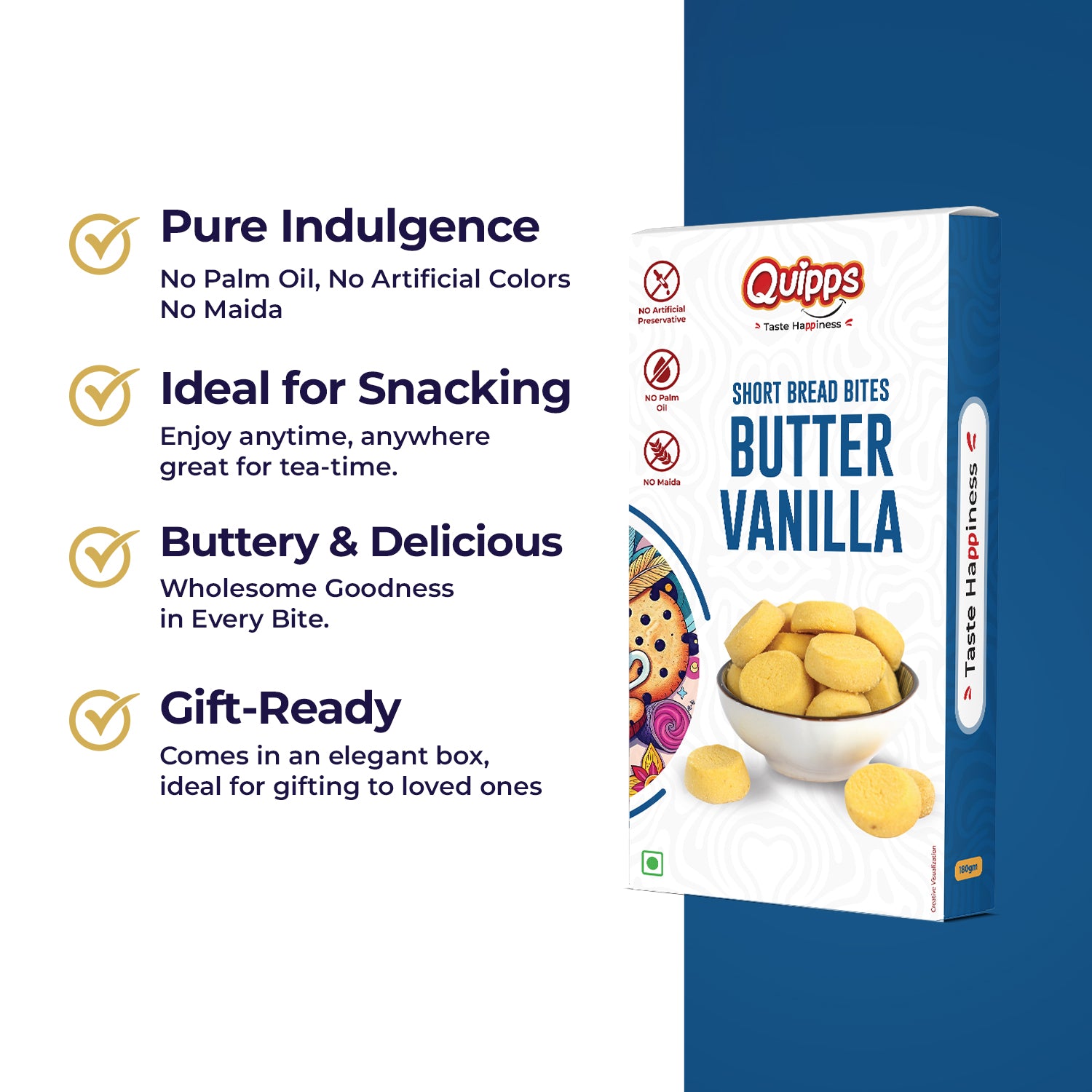 Cookies box - Choco Chips + Butter Vanila (PACK OF 2)