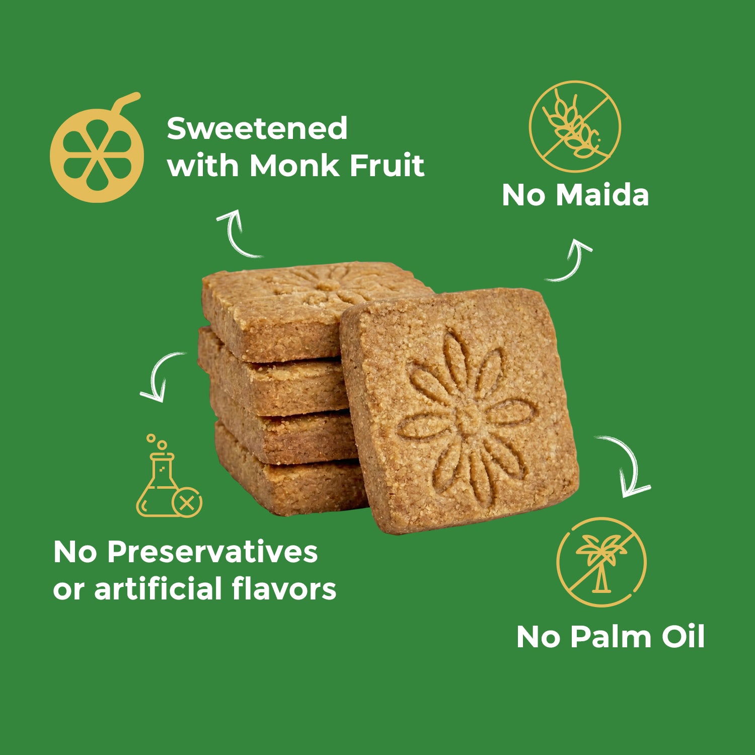 Sugar-Free Cookies with Monk Fruit Extract