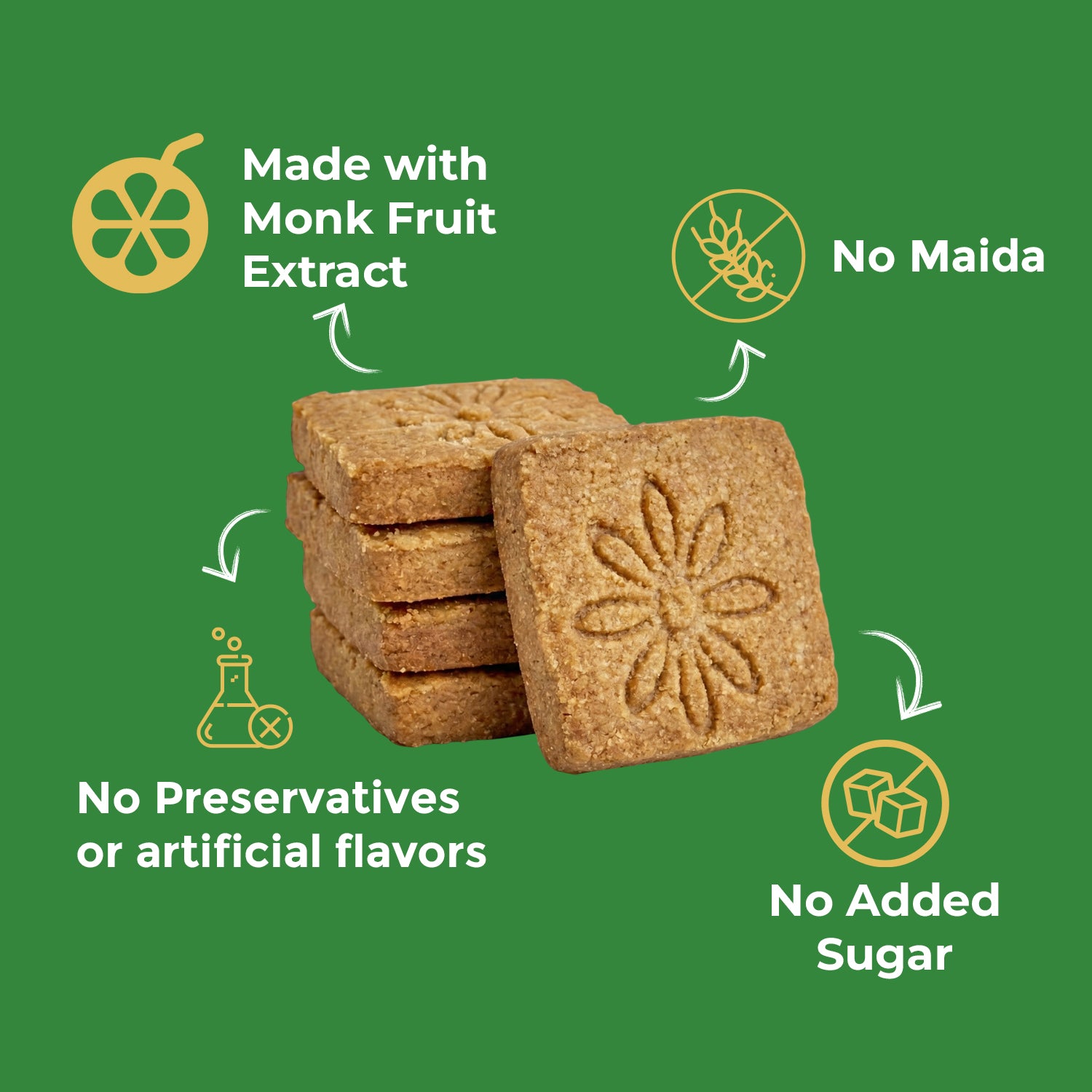 Sugar-Free Cookies with Monk Fruit Extract