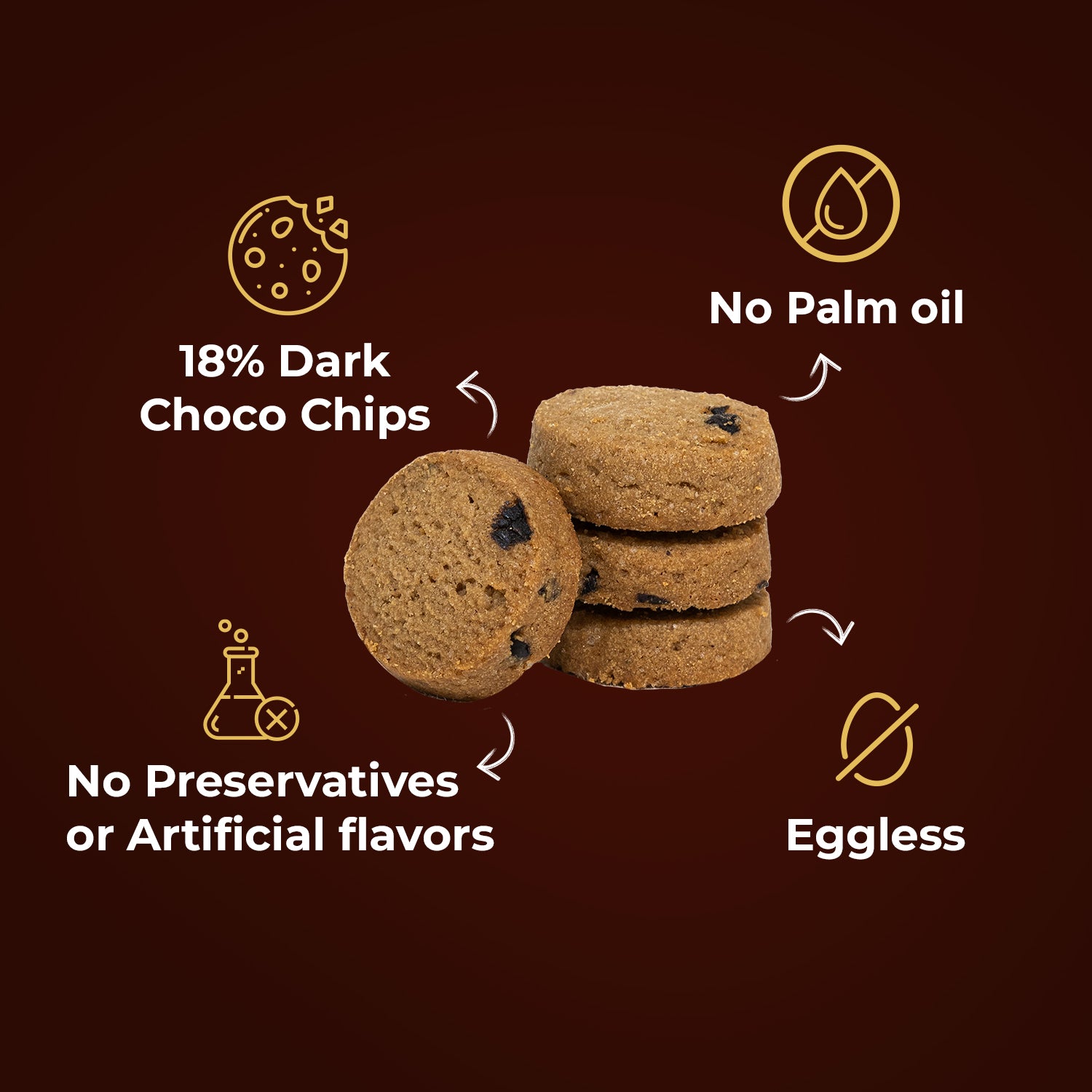 Short Bread Bites :  Choco chips
