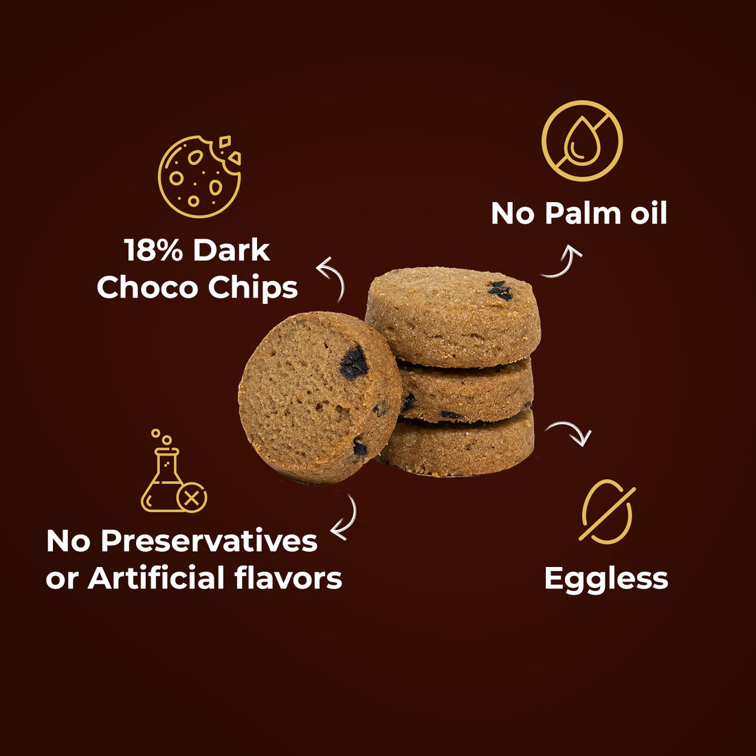 Short Bread Bites :  Choco chips