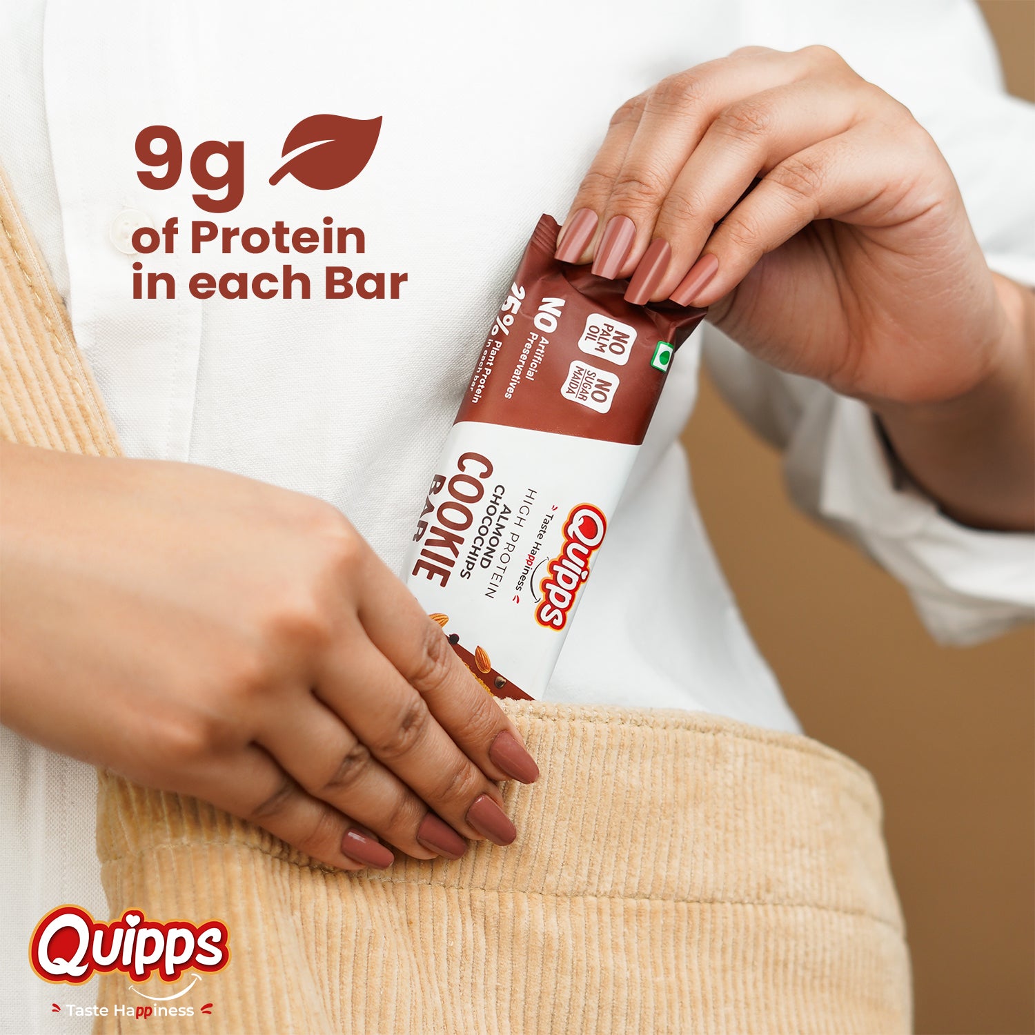 High Protein Cookie Bar - Almond-Choco chips (35gm)