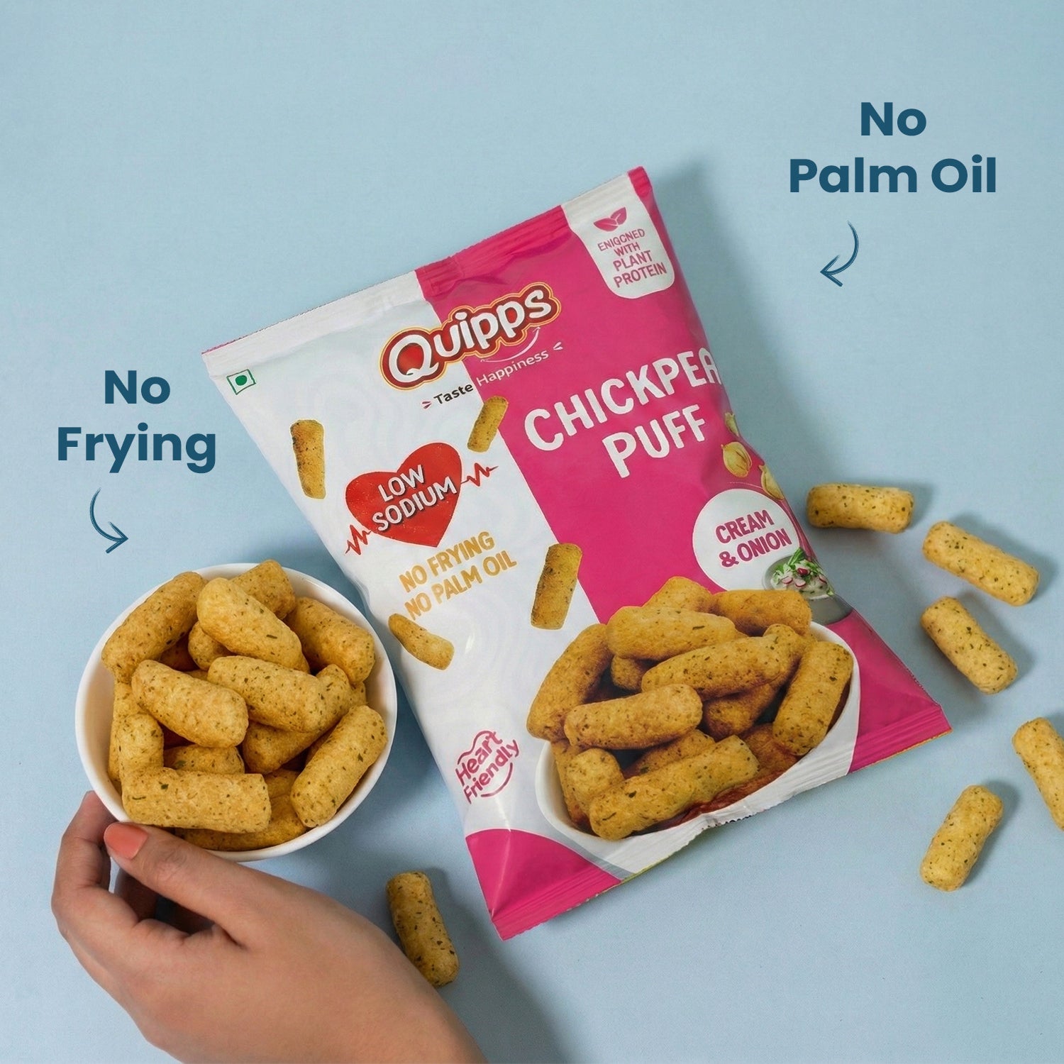 Low sodium Chickpea Puffs