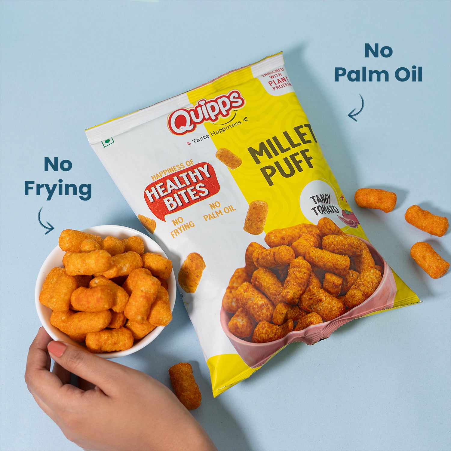 Protein Packed Millet Puff - Tangy Tomato (10gm Protein in each pack)