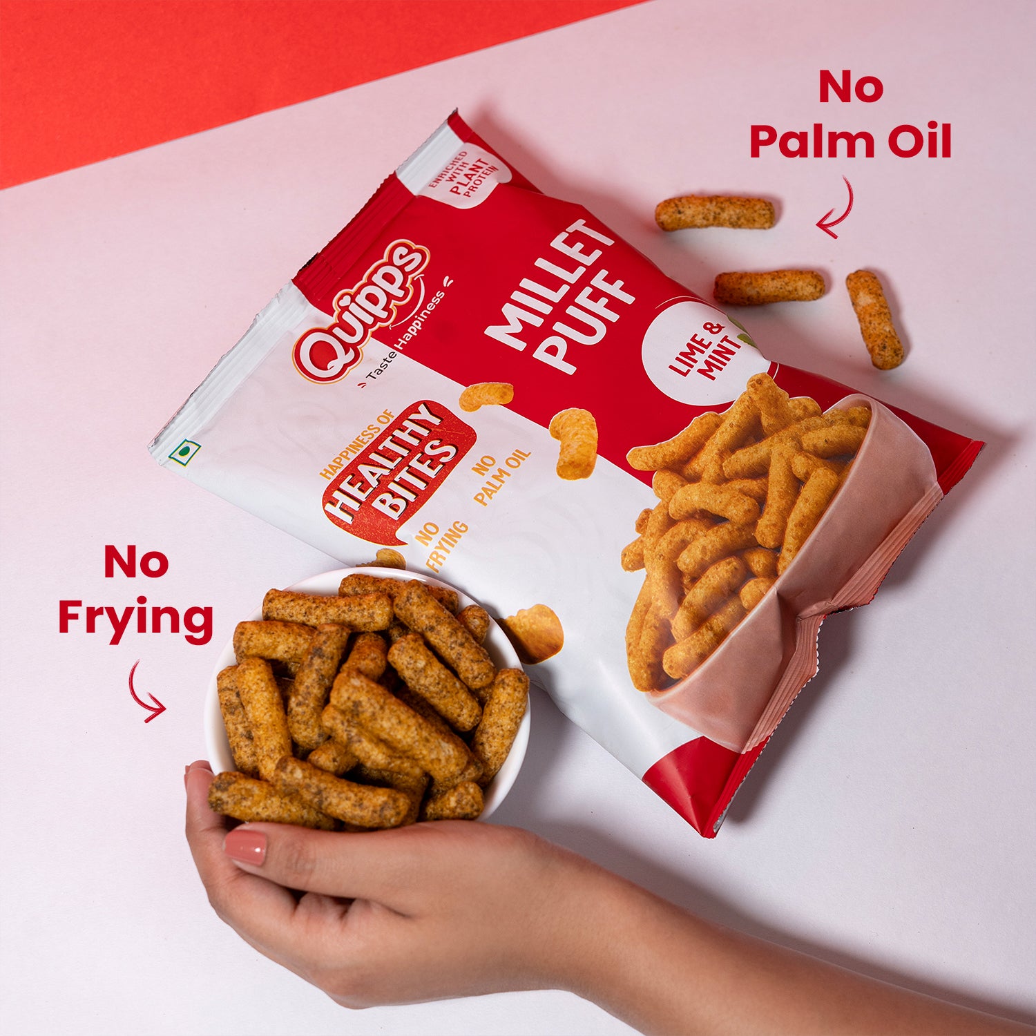 Protein Packed Millet Puff - Lime & Mint (10gm Protein in each pack)