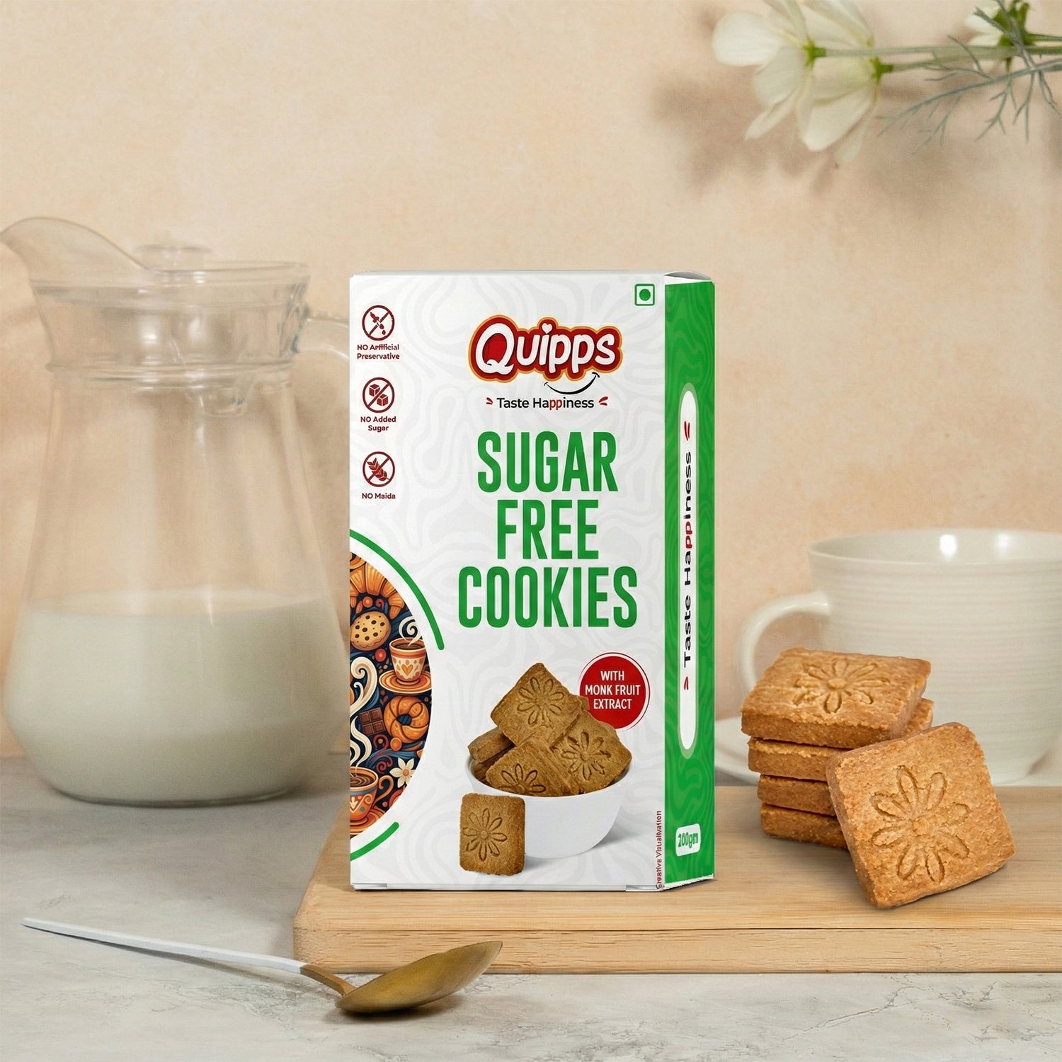 Sugar-Free Cookies with Monk Fruit Extract