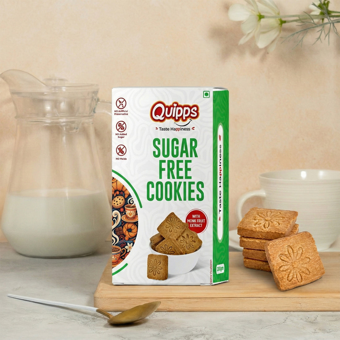 Sugar-Free Cookies with Monk Fruit Extract