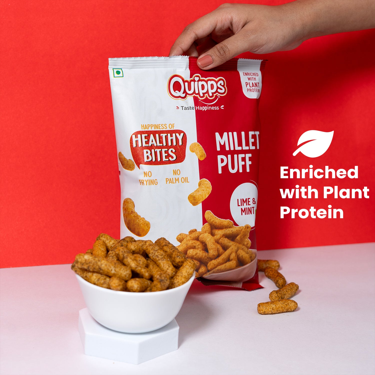 Protein Packed Millet Puff - Lime & Mint (10gm Protein in each pack)