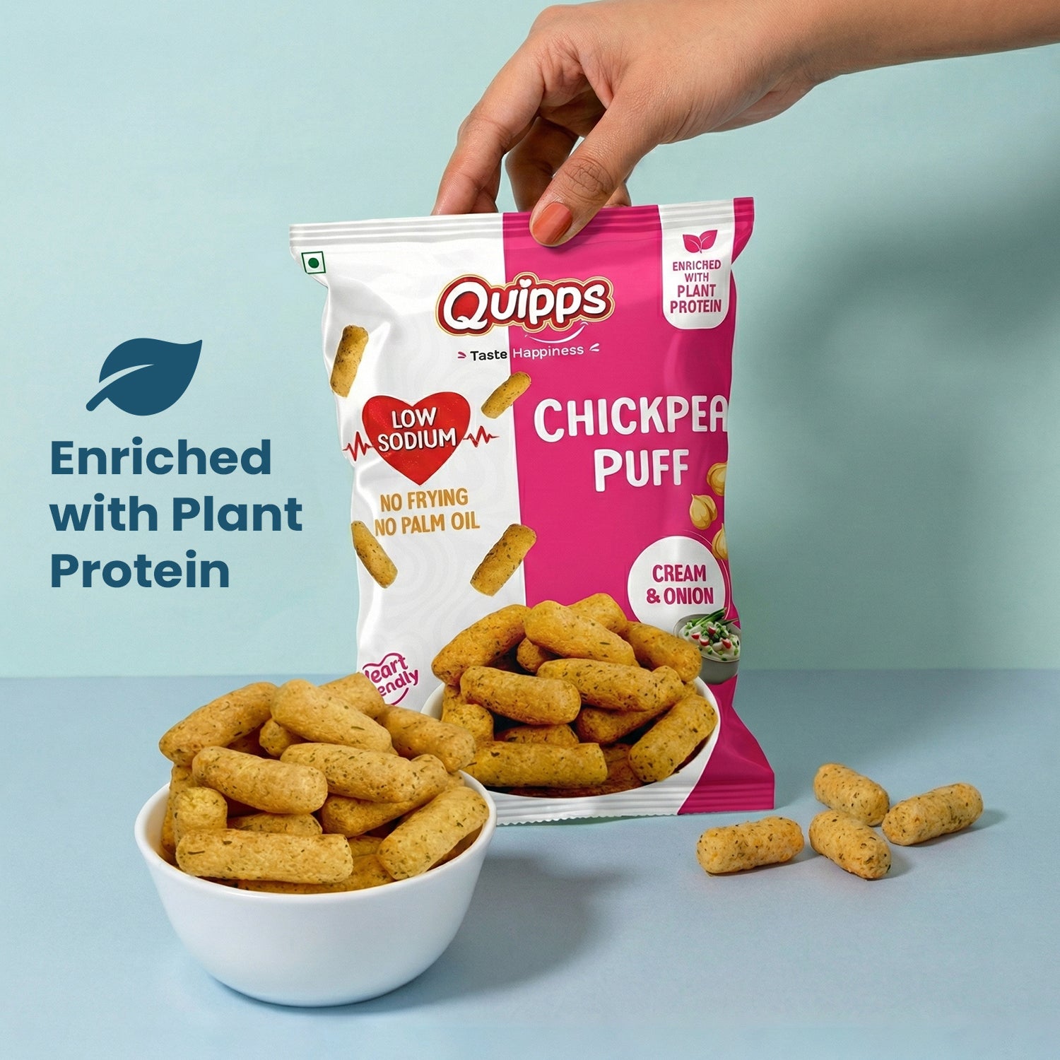 Low sodium Chickpea Puffs