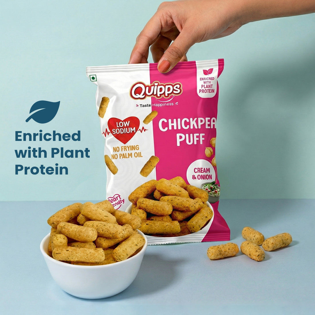 Low sodium Chickpea Puffs
