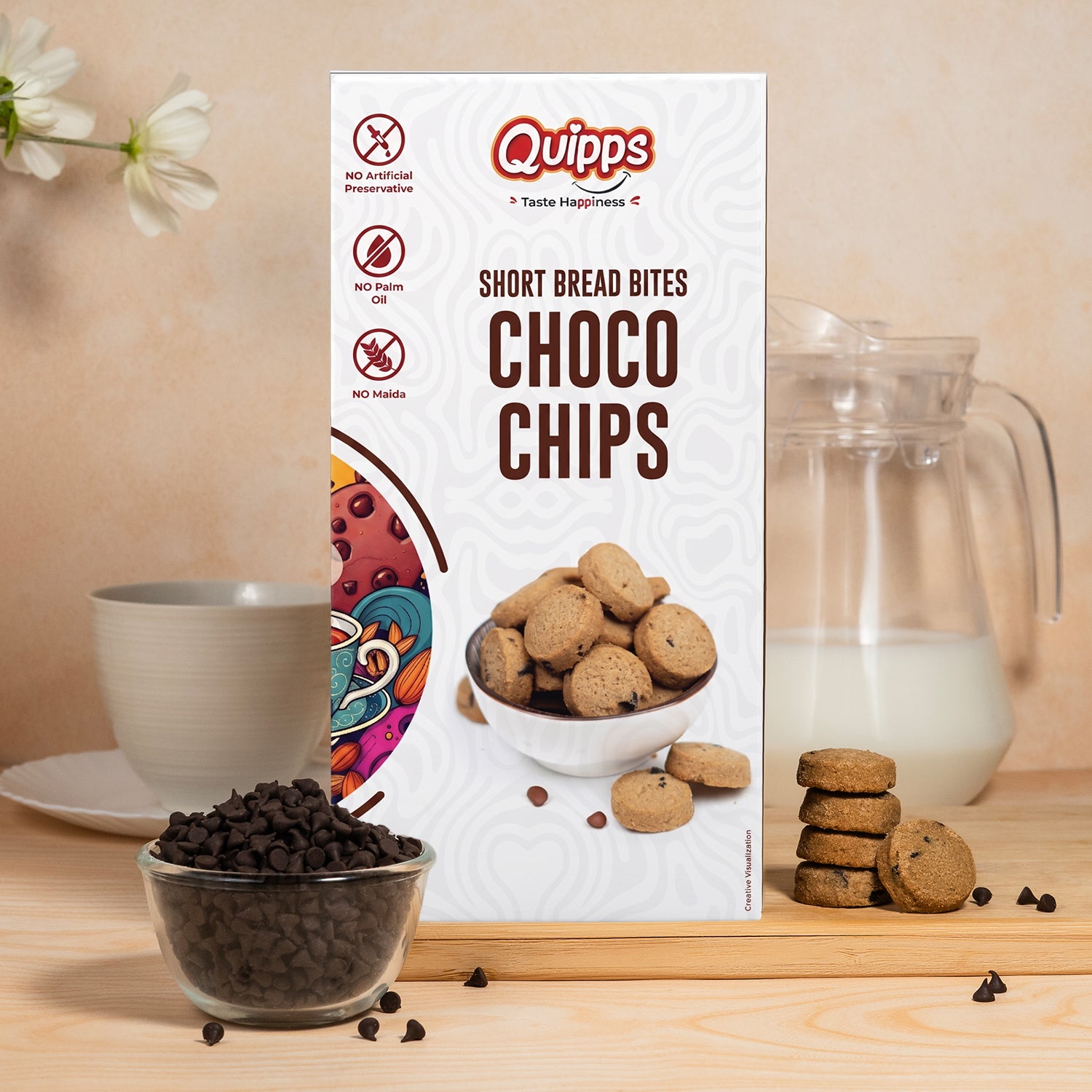 Short Bread Bites :  Choco chips