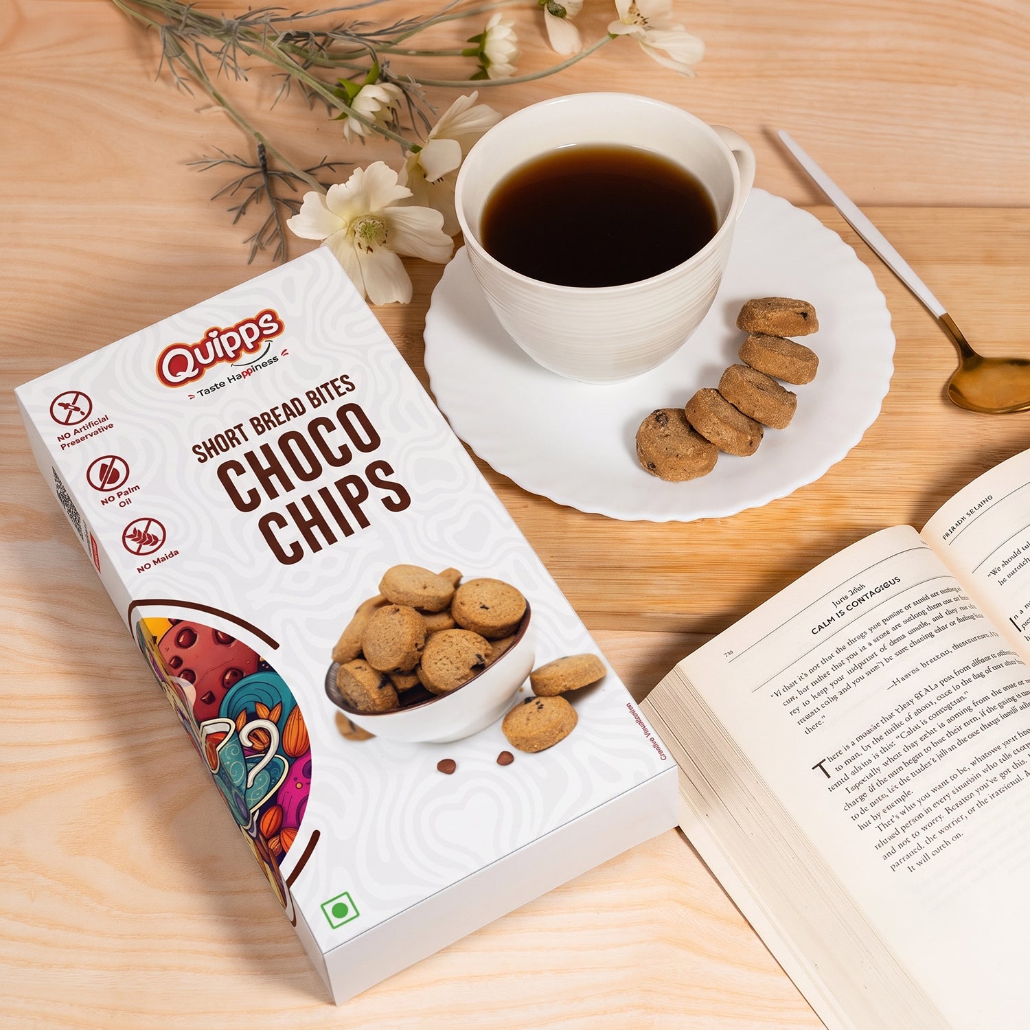 Short Bread Bites :  Choco chips