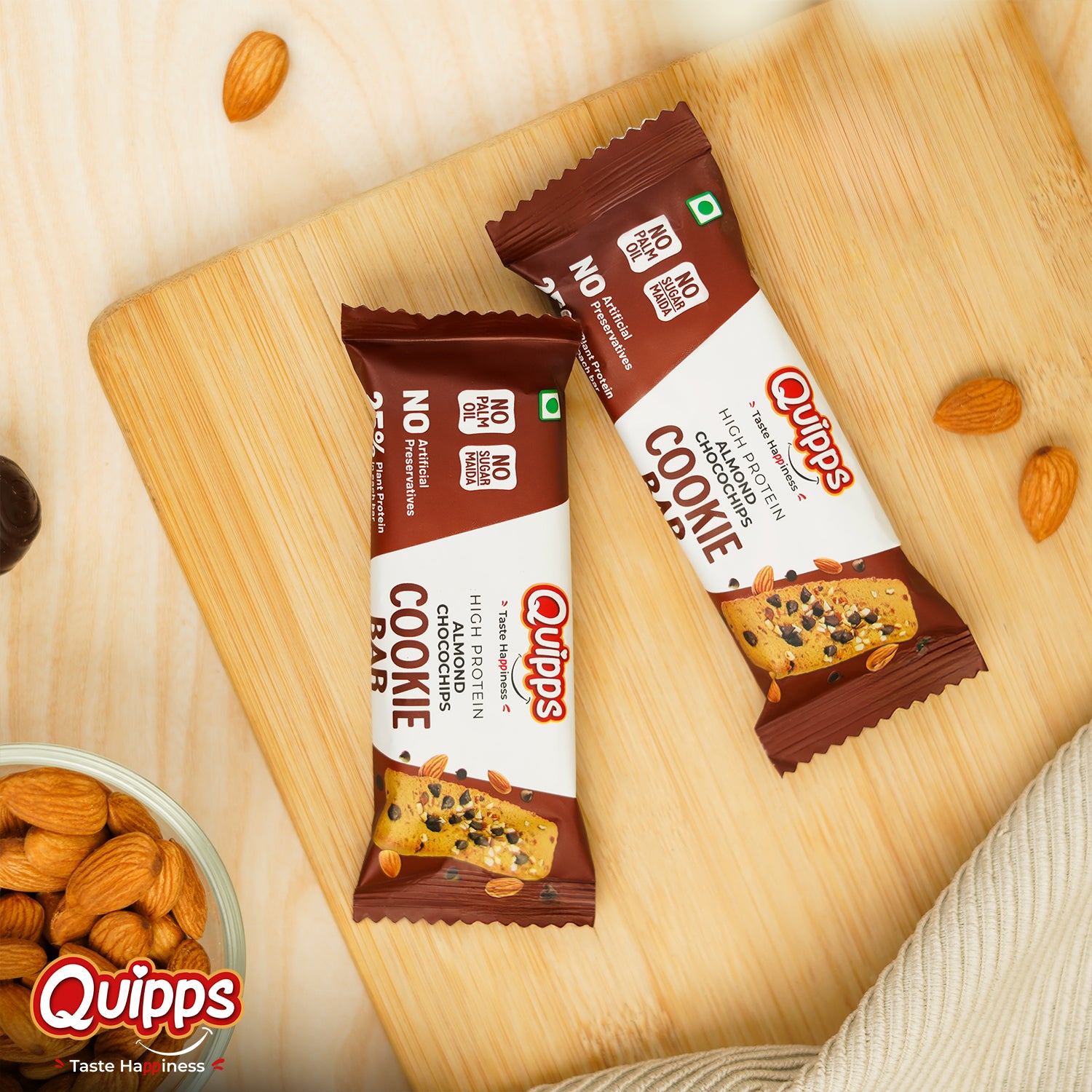 Almond Chocolate Cookie Bar