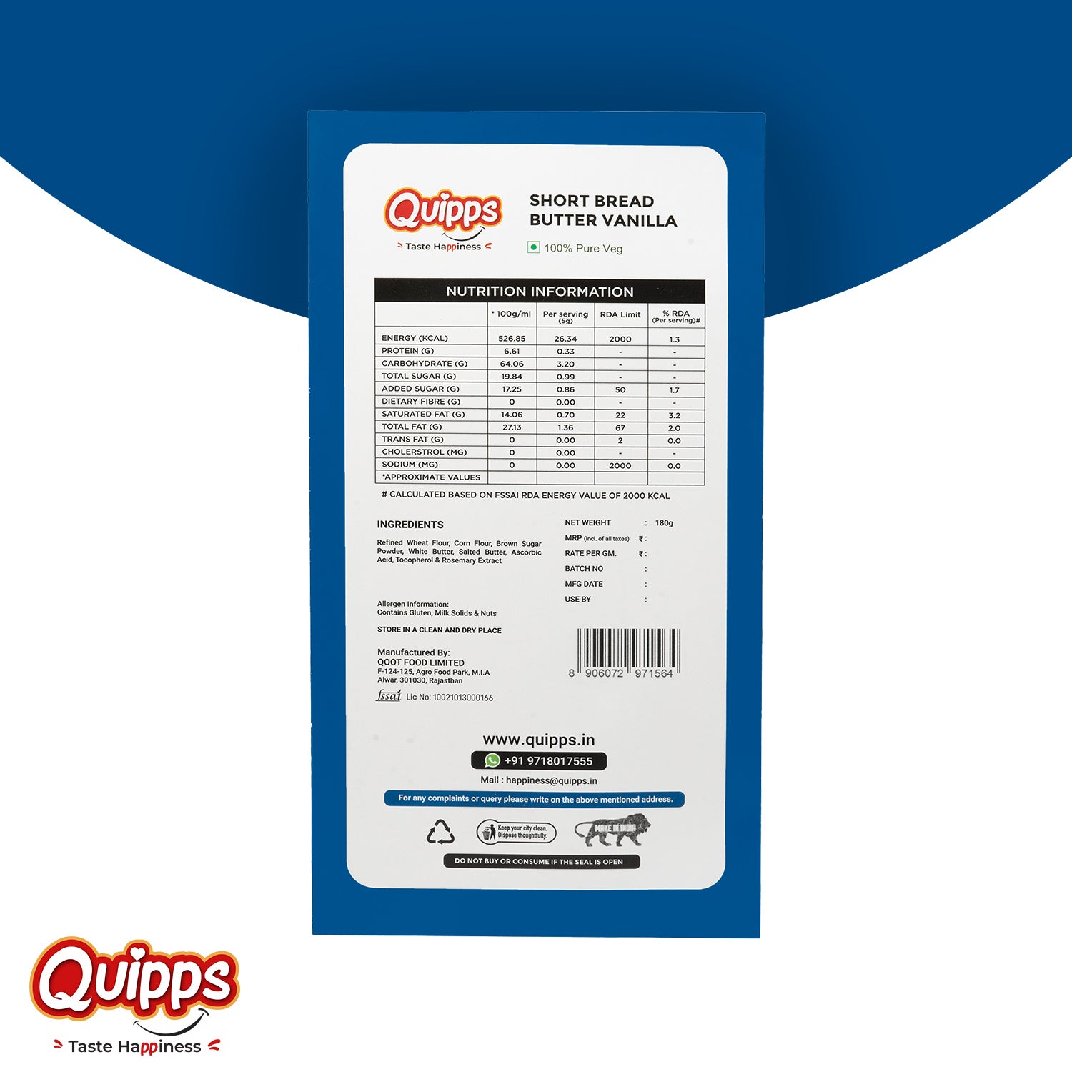 SHORT BREAD BUTTER VANILLA