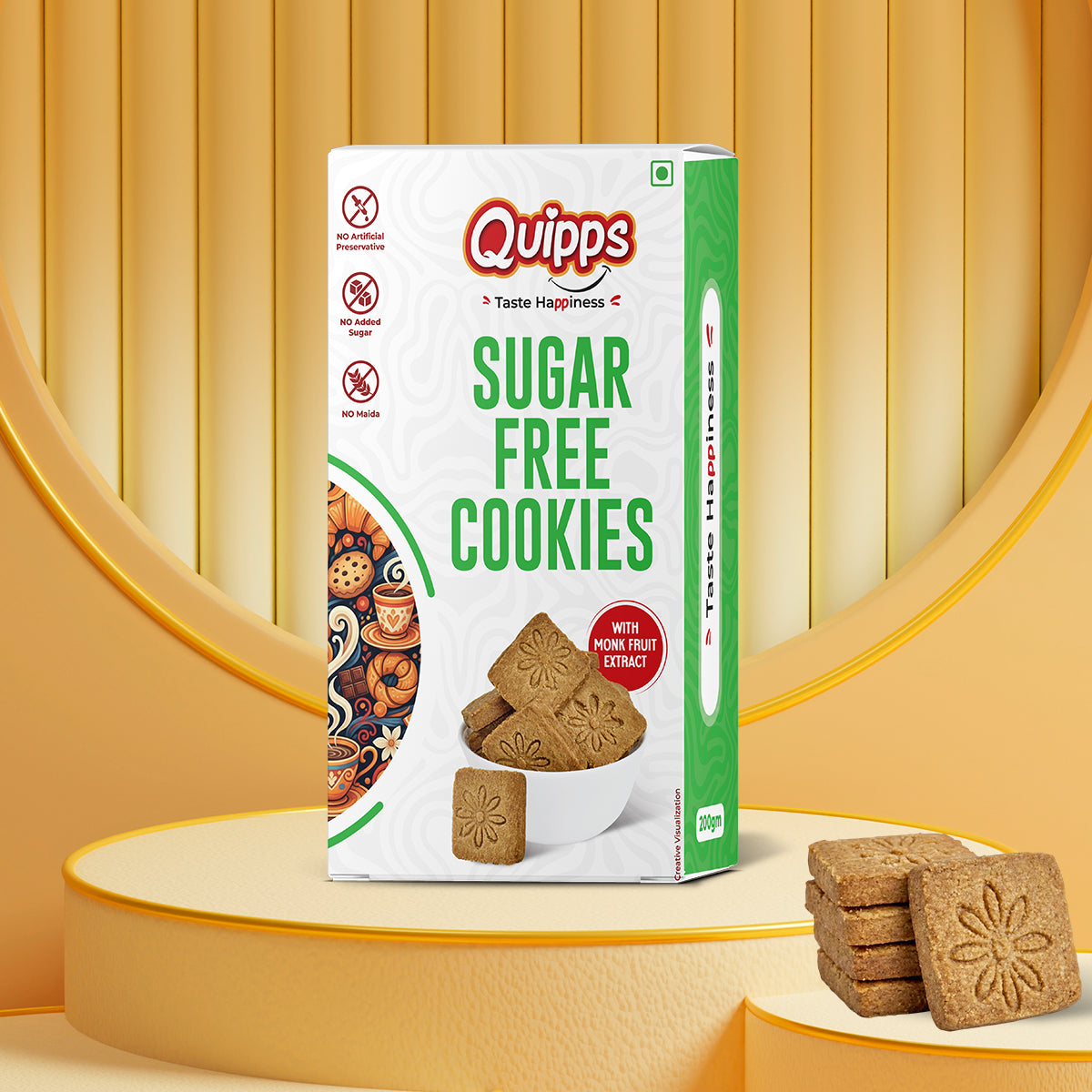 Sugar-Free Cookies with Monk Fruit Extract